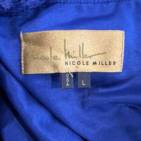 Nicole Miller Eva Lace Open-Back Cocktail Dress Size Large - Picture 6 of 9